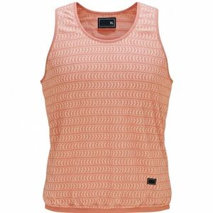 Fresh Jive Mens XL Tank Top Coral Peach Aztec Arrow Print 100% Cotton